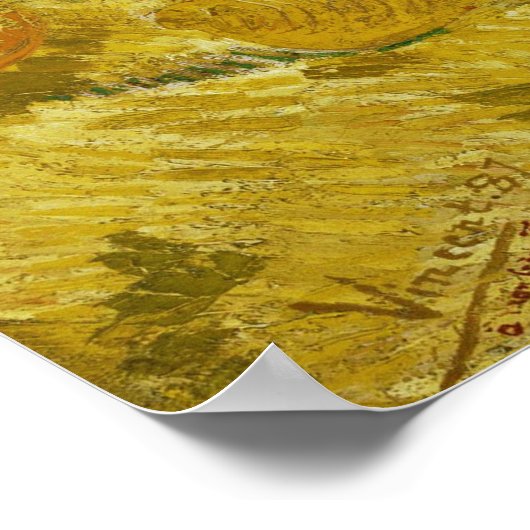 Van Gogh - kasten, luiers, peren en druiven Poster (Hoek)