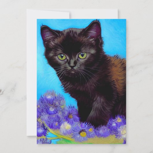Van Gogh Kat en Bloemen Aankondiging (Voorkant)