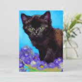 Van Gogh Kat en Bloemen Aankondiging (Staand voorkant)