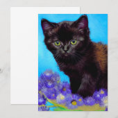 Van Gogh Kat en Bloemen Aankondiging (Voorkant / Achterkant)