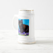 Van Gogh Kat en Bloemen Bierpul (Voorkant links)