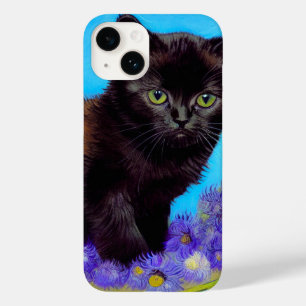 Van Gogh Kat en Bloemen Case-Mate iPhone 14 Hoesje