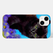 Van Gogh Kat en Bloemen Case-Mate iPhone Case (Achterkant (horizontaal))