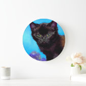 Van Gogh Kat en Bloemen Grote Klok (Huis)