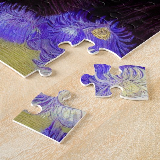 Van Gogh Kat en Bloemen Legpuzzel (Zijkant)