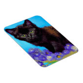 Van Gogh Kat en Bloemen Magneet (Rechterzijde)