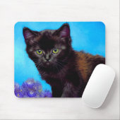 Van Gogh Kat en Bloemen Muismat (Met muis)
