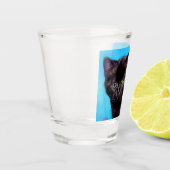 Van Gogh Kat en Bloemen Shot Glas (Links)