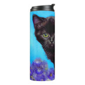 Van Gogh Kat en Bloemen Thermosbeker (Gedraaid links)