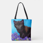 Van Gogh Kat en Bloemen Tote Bag (Achterkant)