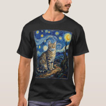 Van Gogh Kat Sterrennacht Impressionistische Kunst