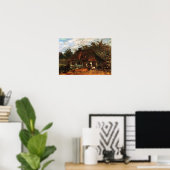 Van Gogh - Katoen en Vrouw met Geit Poster (Thuiskantoor)