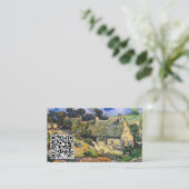 Van Gogh - Katoen in Cordeville - QR-code Visitekaartje (Staand voorkant)