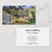Van Gogh - Katoen in Cordeville - QR-code Visitekaartje (Voorkant / Achterkant)