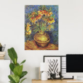 Van Gogh Keizerkronen in Koperen Vaas Poster (Thuiskantoor)