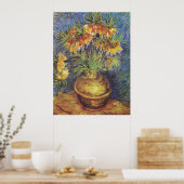 Van Gogh Keizerkronen in Koperen Vaas Poster (Keuken)
