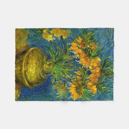 Van Gogh Keizerlijke Fritillairen Fleece Deken (Voorkant (Horizontaal))