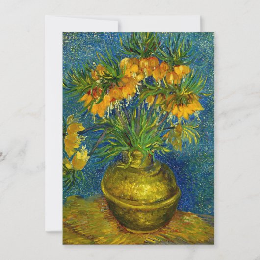 Van Gogh Keizerlijke Fritillairen Save The Date (Voorkant)