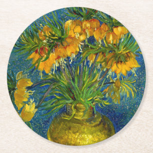 Van Gogh Keizerskroon Ronde Kartonnen Onderzetter