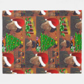 van gogh kerstdeken fleece deken (Voorkant (Horizontaal))