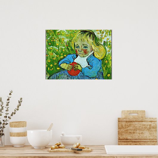 Van Gogh - Kind met een Sinaasappel Poster (Keuken)
