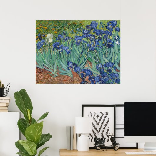Van Gogh Klassiek Schilderij Irissen Floral Botani Poster (Thuiskantoor)