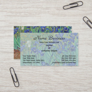Van Gogh Klassiek Schilderij Irissen Floral Botani Visitekaartje