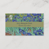 Van Gogh Klassiek Schilderij Irissen Floral Botani Visitekaartje (Voorkant)