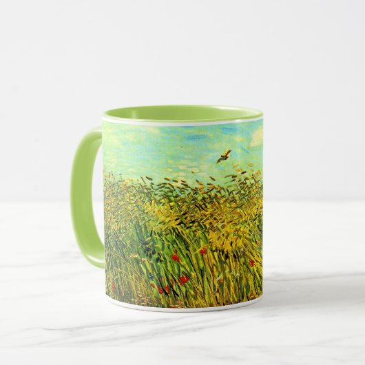 Van Gogh, Korenveld met een Leeuwerik, Mok (Voorkant links)
