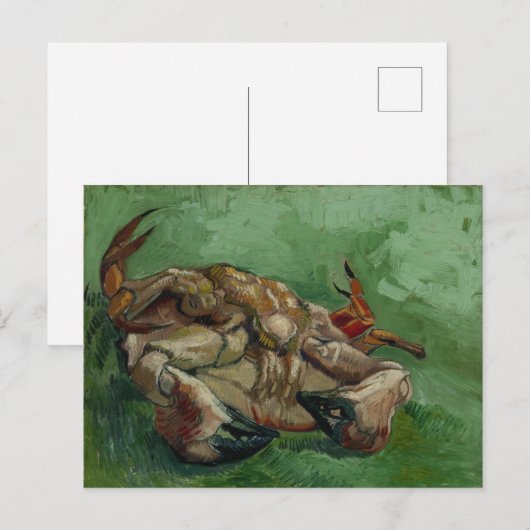 Van Gogh  krab op zijn rug Briefkaart (Voorkant / Achterkant)