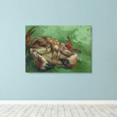 Van Gogh krab op zijn rug Canvas Afdruk (Insitu (Houten vloer))