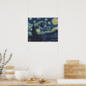 Van Gogh kruissteek patroon Poster (Keuken)