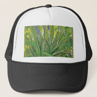 Van Gogh kunst Irissen, acryl reproductie Trucker Pet