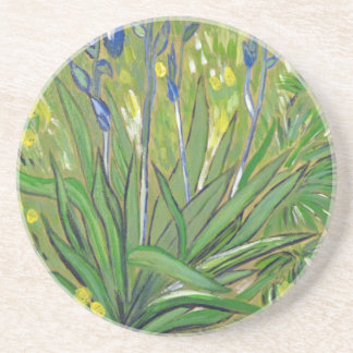 Van Gogh kunst Irissen, acryl reproductie Zandsteen Onderzetter