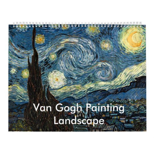 Van Gogh kunst landschap fijne kunst Kalender (Hoes)