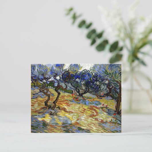 Van Gogh-kunstwerk, De Hof van Gethsemane Briefkaart (Staand voorkant)