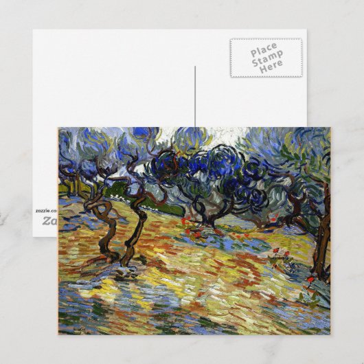 Van Gogh-kunstwerk, De Hof van Gethsemane Briefkaart (Voorkant / Achterkant)