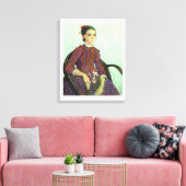 Van Gogh | La Mousmé Canvas Afdruk (Insitu (Woonkamer))