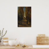 Van Gogh - Laan met populieren in de herfst Poster (Keuken)