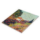 Van Gogh - Landschap, beroemd schilderij Tegeltje (Zijkant)