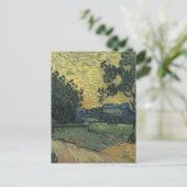 Van Gogh Landschap bij schemering Briefkaart (Staand voorkant)