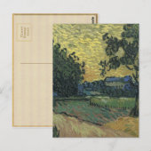 Van Gogh Landschap bij schemering Briefkaart (Voorkant / Achterkant)