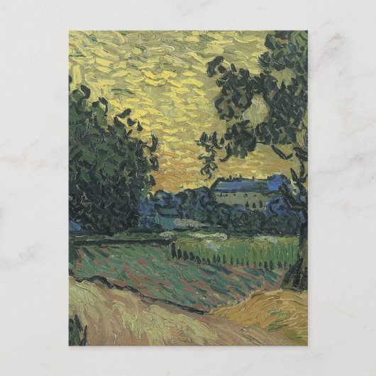 Van Gogh Landschap bij schemering Briefkaart (Voorkant)