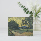 Van Gogh Landschap bij schemering Briefkaart (Staand voorkant)