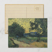 Van Gogh Landschap bij schemering Briefkaart (Voorkant / Achterkant)