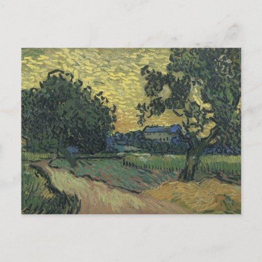 Van Gogh Landschap bij schemering Briefkaart (Voorkant)