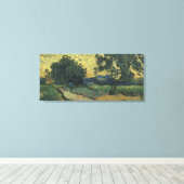 Van Gogh Landschap bij schemering Canvas Afdruk (Insitu (Houten vloer))