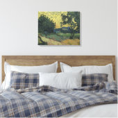 Van Gogh Landschap bij schemering Canvas Afdruk (Insitu (Slaapkamer))