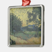 Van Gogh Landschap bij schemering Metalen Ornament (Links)