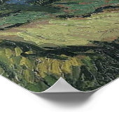 Van Gogh Landschap bij schemering Poster (Hoek)